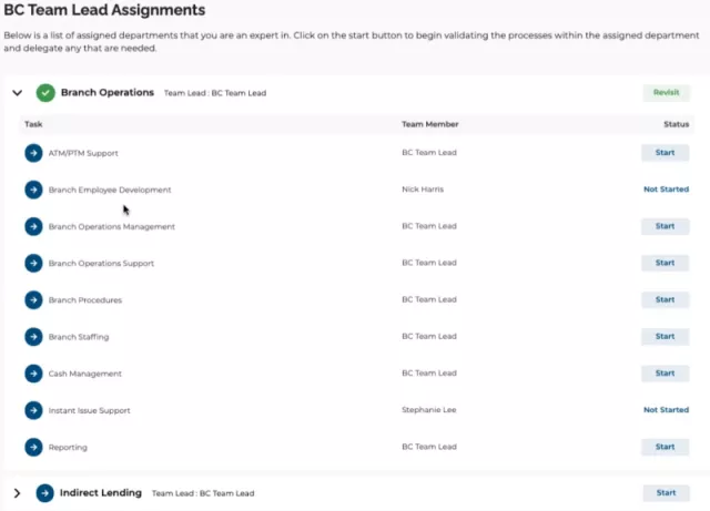 Agility BC Plan Maintenance