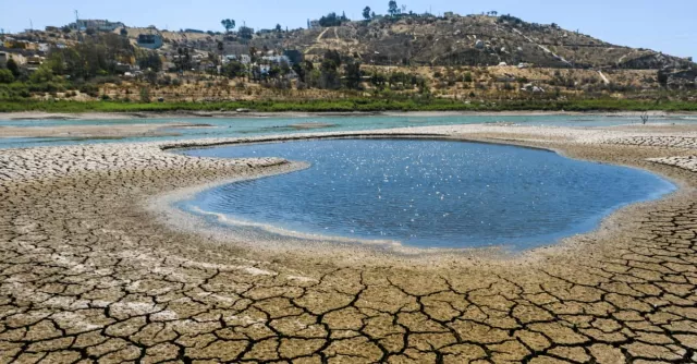 Dried up lake