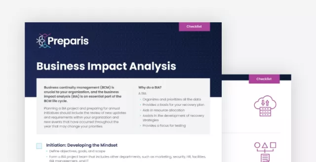 Business Impact Analysis (BIA) Checklist