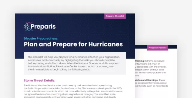 Hurricane Preparedness Checklist