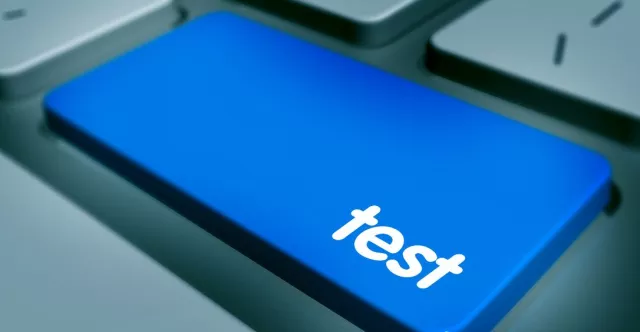 Test button on keyboard