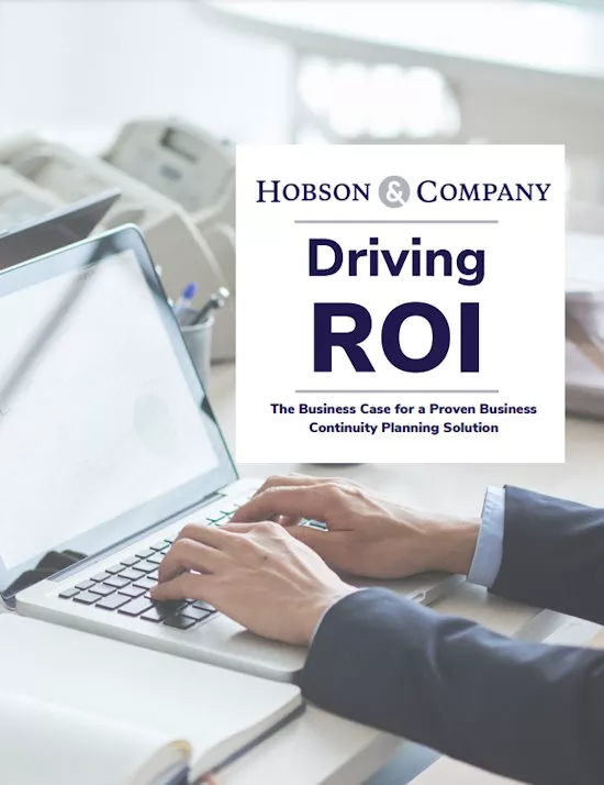 Hobson & Company Driving ROI Whitepaper Cover Page