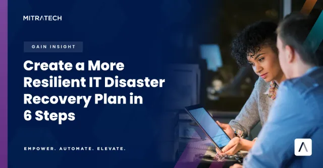 6 Steps IT Disaster Recovery Plan