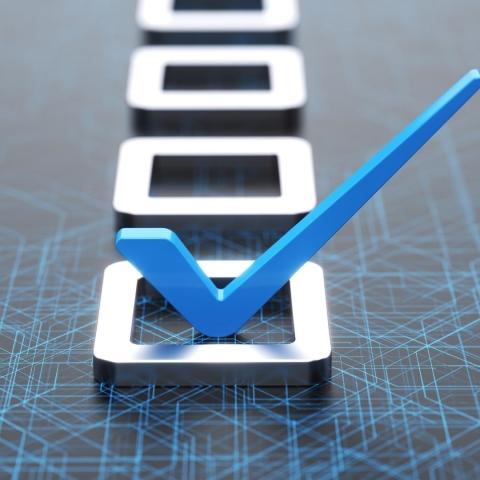 cybersecurity checklist check mark