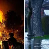 Wildfire and flood