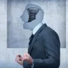Disgruntled business man